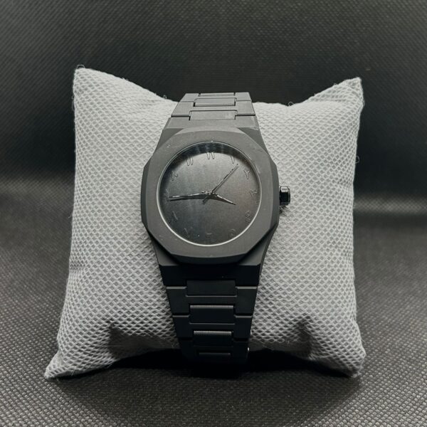 Matte Black Arabic Dial Watch